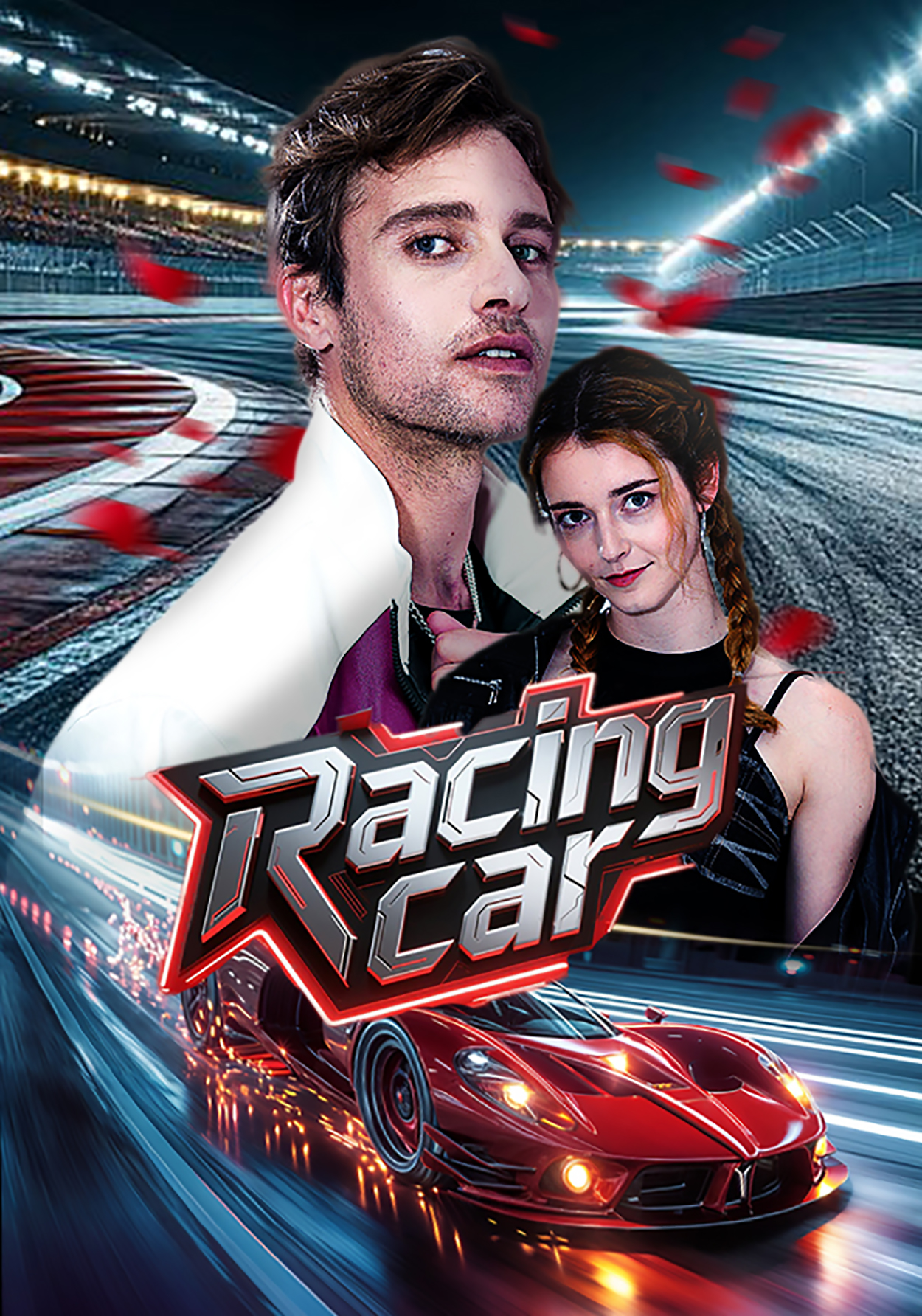 《赛车》主题海外短剧线上海报设计