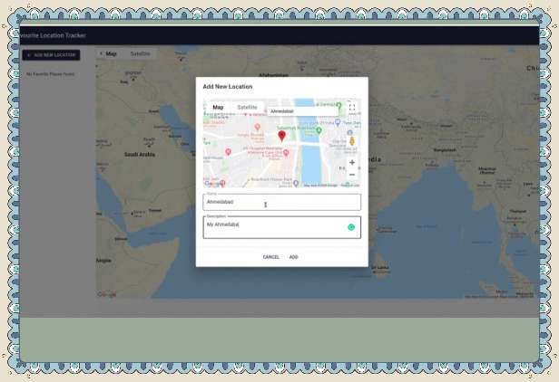 Favourite Location Tracker